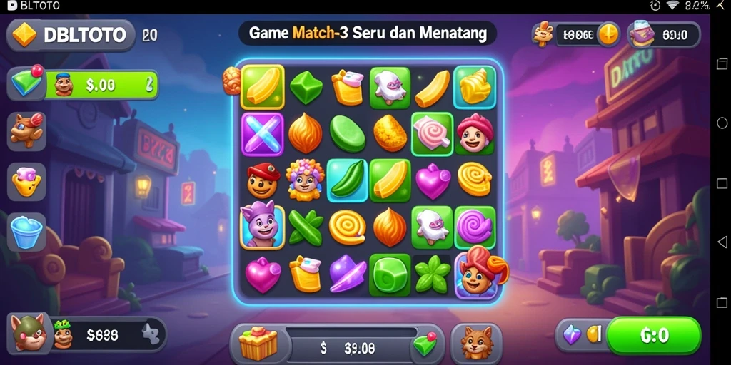 Tampilan gameplay seru dari DBLTOTO yang menantang.