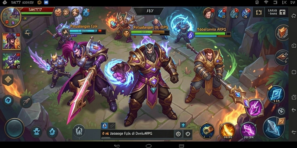 Screenshot gameplay SAKTI77 menampilkan petualangan mendebarkan dalam dunia fantasi.