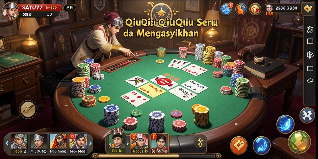 Tampilan gameplay QiuQiu yang menarik dan seru.