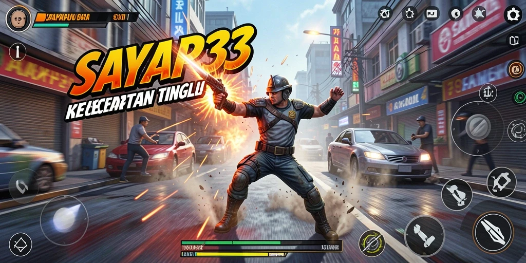 Tampilan gameplay seru dari balapan motor di SAYAP33.