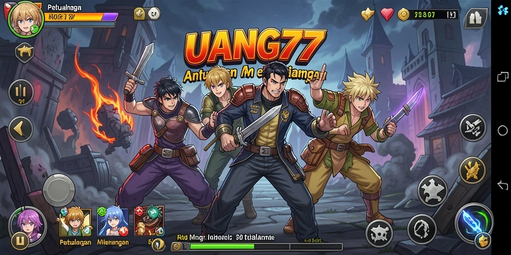 Tampilan menarik dari gameplay UANG77 yang penuh aksi.