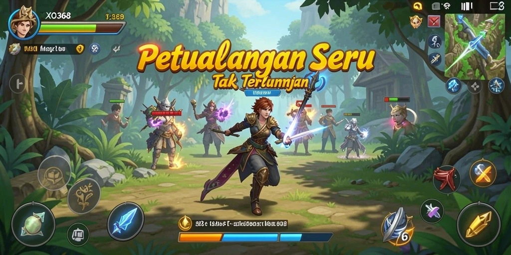 Tampilan gameplay seru dalam <strong>XO368</strong> dengan berbagai petualangan menantang.